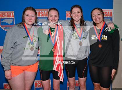 Thumbnail 2 in NCHSAA 3A State Swimming Championship Awards photogallery.