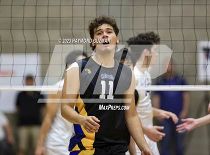 Thumbnail 2 in Clovis @ Clovis East (CIF Norcal Boys VB Regional Final- Division 1) photogallery.