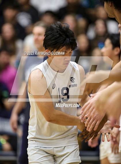 Thumbnail 3 in Clovis @ Clovis East (CIF Norcal Boys VB Regional Final- Division 1) photogallery.