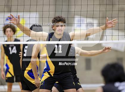 Thumbnail 1 in Clovis @ Clovis East (CIF Norcal Boys VB Regional Final- Division 1) photogallery.