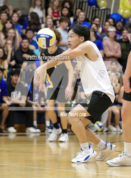 Thumbnail 1 in Clovis @ Clovis East (CIF Norcal Boys VB Regional Final- Division 1) photogallery.