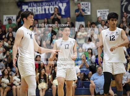 Thumbnail 2 in Clovis @ Clovis East (CIF Norcal Boys VB Regional Final- Division 1) photogallery.