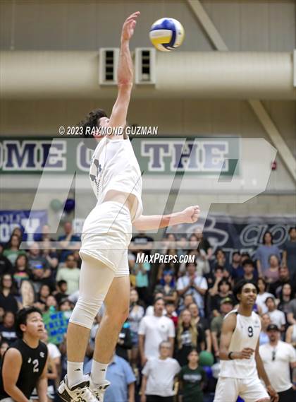 Thumbnail 1 in Clovis @ Clovis East (CIF Norcal Boys VB Regional Final- Division 1) photogallery.