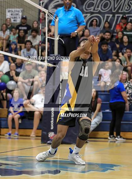 Thumbnail 1 in Clovis @ Clovis East (CIF Norcal Boys VB Regional Final- Division 1) photogallery.