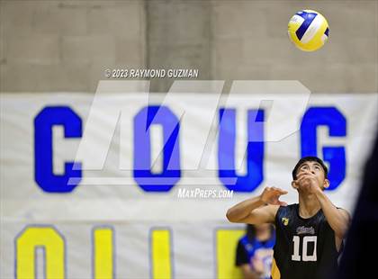 Thumbnail 2 in Clovis @ Clovis East (CIF Norcal Boys VB Regional Final- Division 1) photogallery.