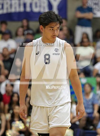 Thumbnail 2 in Clovis @ Clovis East (CIF Norcal Boys VB Regional Final- Division 1) photogallery.