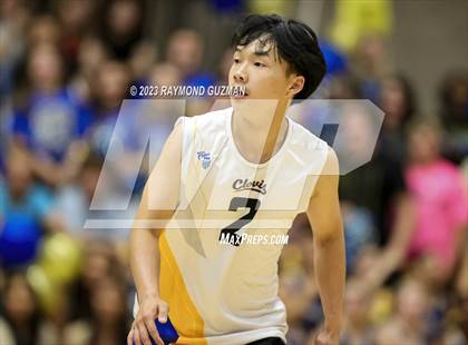 Thumbnail 1 in Clovis @ Clovis East (CIF Norcal Boys VB Regional Final- Division 1) photogallery.