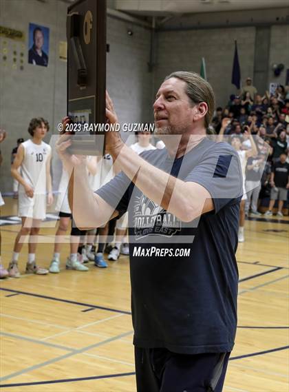 Thumbnail 3 in Clovis @ Clovis East (CIF Norcal Boys VB Regional Final- Division 1) photogallery.