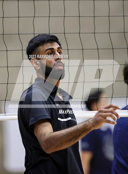 Thumbnail 3 in Clovis @ Clovis East (CIF Norcal Boys VB Regional Final- Division 1) photogallery.