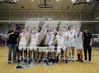 Thumbnail 2 in Clovis @ Clovis East (CIF Norcal Boys VB Regional Final- Division 1) photogallery.