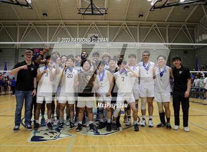 Thumbnail 3 in Clovis @ Clovis East (CIF Norcal Boys VB Regional Final- Division 1) photogallery.