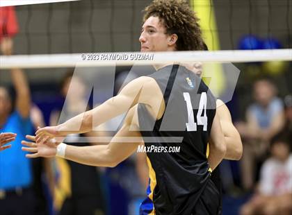 Thumbnail 1 in Clovis @ Clovis East (CIF Norcal Boys VB Regional Final- Division 1) photogallery.