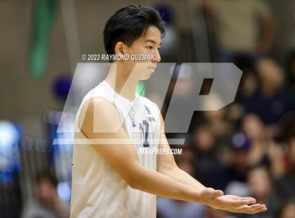 Thumbnail 3 in Clovis @ Clovis East (CIF Norcal Boys VB Regional Final- Division 1) photogallery.