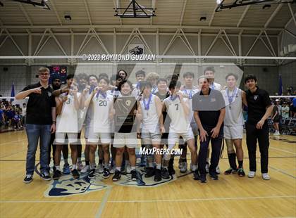 Thumbnail 1 in Clovis @ Clovis East (CIF Norcal Boys VB Regional Final- Division 1) photogallery.