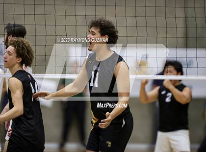 Thumbnail 2 in Clovis @ Clovis East (CIF Norcal Boys VB Regional Final- Division 1) photogallery.