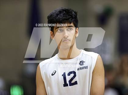 Thumbnail 2 in Clovis @ Clovis East (CIF Norcal Boys VB Regional Final- Division 1) photogallery.