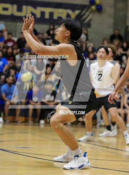 Thumbnail 2 in Clovis @ Clovis East (CIF Norcal Boys VB Regional Final- Division 1) photogallery.