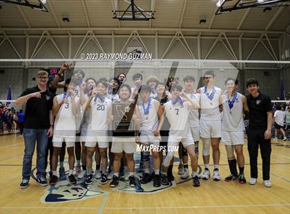 Thumbnail 1 in Clovis @ Clovis East (CIF Norcal Boys VB Regional Final- Division 1) photogallery.