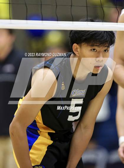 Thumbnail 2 in Clovis @ Clovis East (CIF Norcal Boys VB Regional Final- Division 1) photogallery.