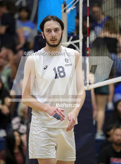 Thumbnail 3 in Clovis @ Clovis East (CIF Norcal Boys VB Regional Final- Division 1) photogallery.