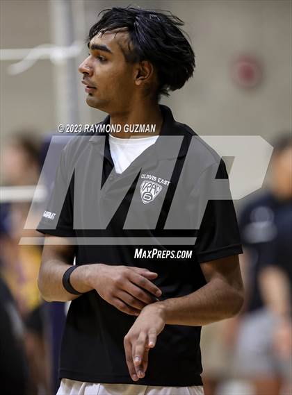 Thumbnail 3 in Clovis @ Clovis East (CIF Norcal Boys VB Regional Final- Division 1) photogallery.