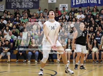 Thumbnail 2 in Clovis @ Clovis East (CIF Norcal Boys VB Regional Final- Division 1) photogallery.