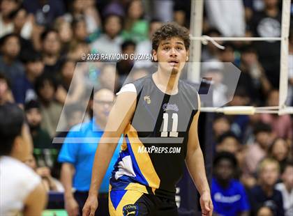 Thumbnail 3 in Clovis @ Clovis East (CIF Norcal Boys VB Regional Final- Division 1) photogallery.
