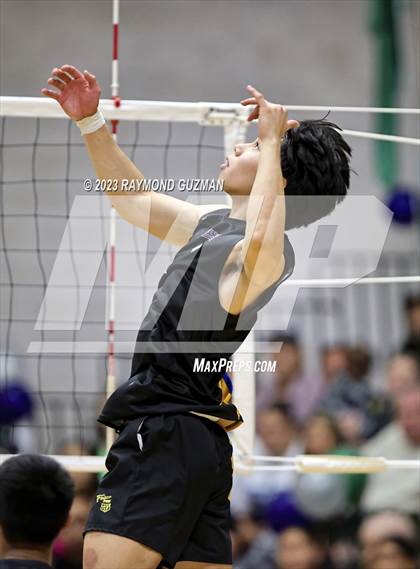 Thumbnail 1 in Clovis @ Clovis East (CIF Norcal Boys VB Regional Final- Division 1) photogallery.
