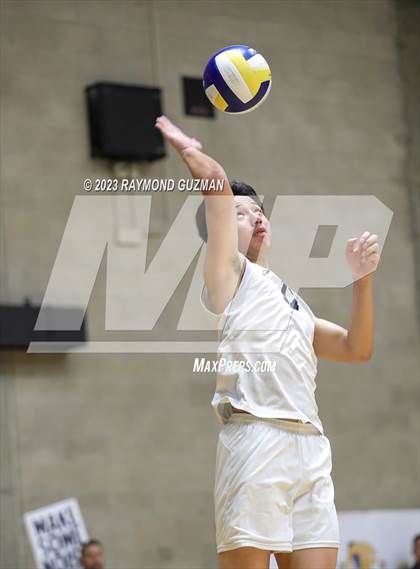 Thumbnail 3 in Clovis @ Clovis East (CIF Norcal Boys VB Regional Final- Division 1) photogallery.
