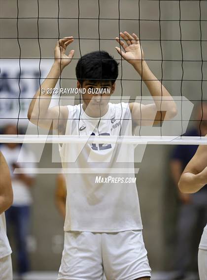 Thumbnail 1 in Clovis @ Clovis East (CIF Norcal Boys VB Regional Final- Division 1) photogallery.