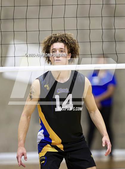 Thumbnail 2 in Clovis @ Clovis East (CIF Norcal Boys VB Regional Final- Division 1) photogallery.