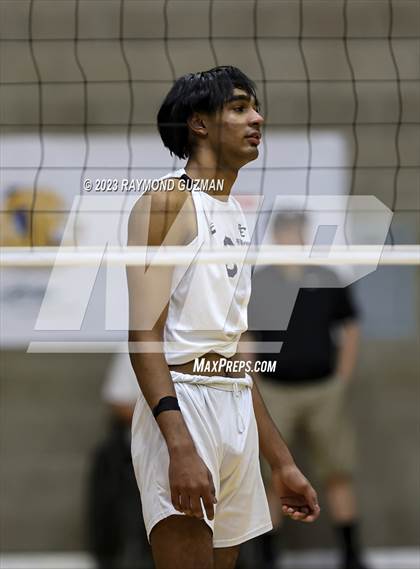 Thumbnail 2 in Clovis @ Clovis East (CIF Norcal Boys VB Regional Final- Division 1) photogallery.