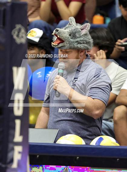 Thumbnail 3 in Clovis @ Clovis East (CIF Norcal Boys VB Regional Final- Division 1) photogallery.