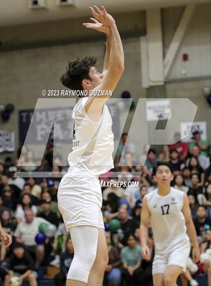 Thumbnail 2 in Clovis @ Clovis East (CIF Norcal Boys VB Regional Final- Division 1) photogallery.