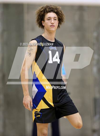 Thumbnail 2 in Clovis @ Clovis East (CIF Norcal Boys VB Regional Final- Division 1) photogallery.