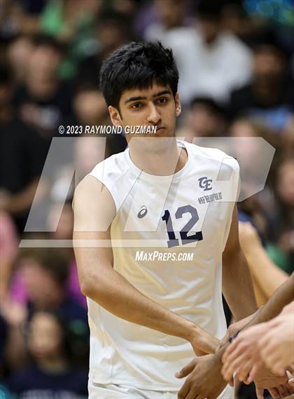 Thumbnail 3 in Clovis @ Clovis East (CIF Norcal Boys VB Regional Final- Division 1) photogallery.