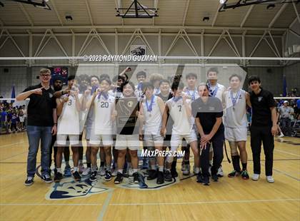Thumbnail 2 in Clovis @ Clovis East (CIF Norcal Boys VB Regional Final- Division 1) photogallery.