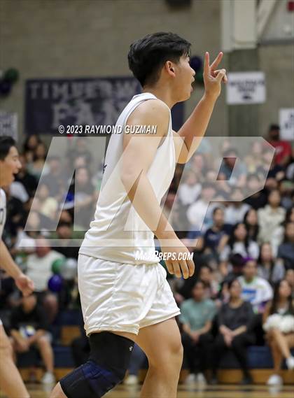 Thumbnail 3 in Clovis @ Clovis East (CIF Norcal Boys VB Regional Final- Division 1) photogallery.