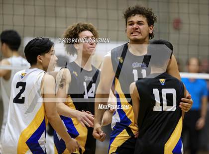 Thumbnail 3 in Clovis @ Clovis East (CIF Norcal Boys VB Regional Final- Division 1) photogallery.