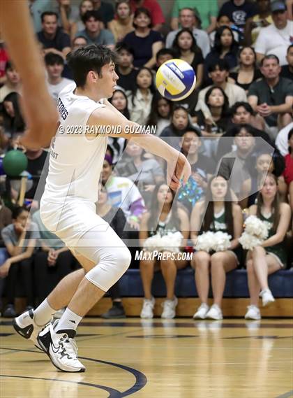 Thumbnail 2 in Clovis @ Clovis East (CIF Norcal Boys VB Regional Final- Division 1) photogallery.