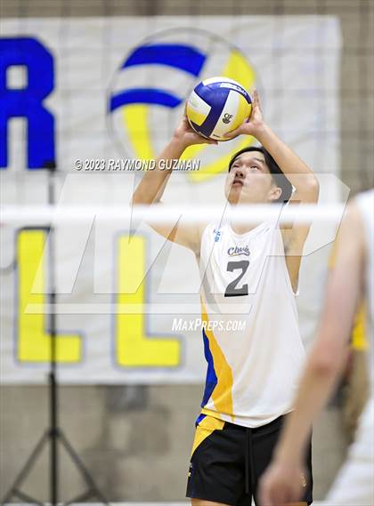 Thumbnail 2 in Clovis @ Clovis East (CIF Norcal Boys VB Regional Final- Division 1) photogallery.