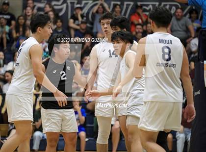Thumbnail 2 in Clovis @ Clovis East (CIF Norcal Boys VB Regional Final- Division 1) photogallery.