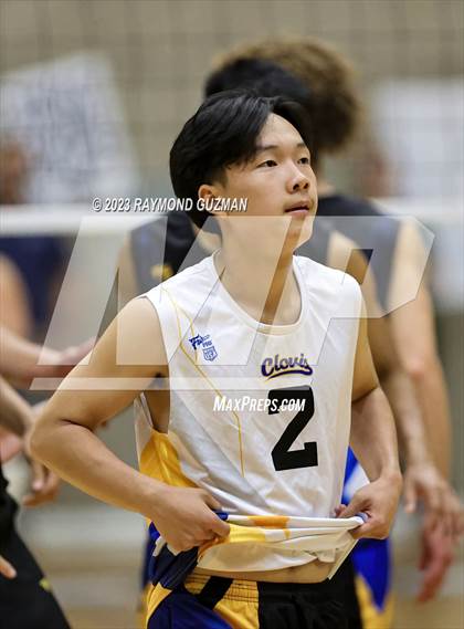 Thumbnail 1 in Clovis @ Clovis East (CIF Norcal Boys VB Regional Final- Division 1) photogallery.