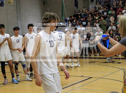 Thumbnail 2 in Clovis @ Clovis East (CIF Norcal Boys VB Regional Final- Division 1) photogallery.