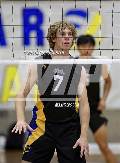 Thumbnail 2 in Clovis @ Clovis East (CIF Norcal Boys VB Regional Final- Division 1) photogallery.