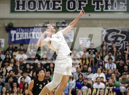 Thumbnail 3 in Clovis @ Clovis East (CIF Norcal Boys VB Regional Final- Division 1) photogallery.
