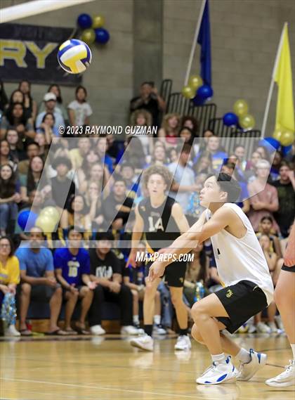 Thumbnail 2 in Clovis @ Clovis East (CIF Norcal Boys VB Regional Final- Division 1) photogallery.