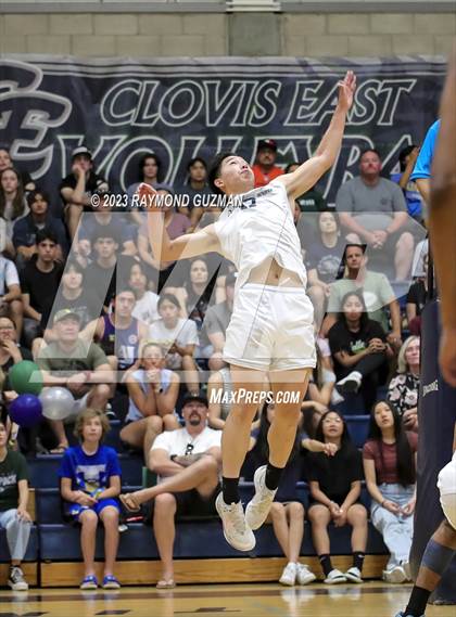 Thumbnail 1 in Clovis @ Clovis East (CIF Norcal Boys VB Regional Final- Division 1) photogallery.