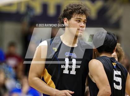 Thumbnail 3 in Clovis @ Clovis East (CIF Norcal Boys VB Regional Final- Division 1) photogallery.
