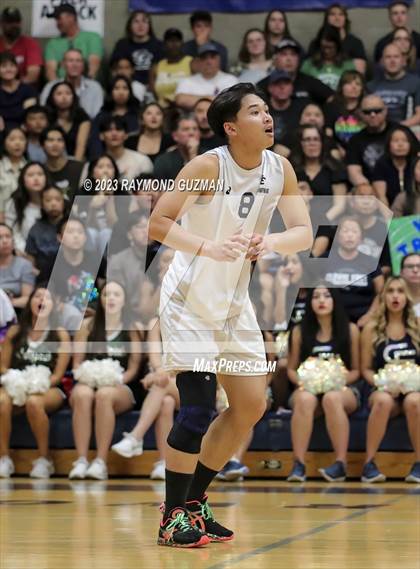 Thumbnail 1 in Clovis @ Clovis East (CIF Norcal Boys VB Regional Final- Division 1) photogallery.